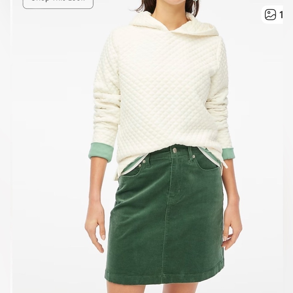 J. Crew Ivory Quilted Top
